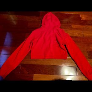 Long Sleeve Crop Shirt w/ Hood